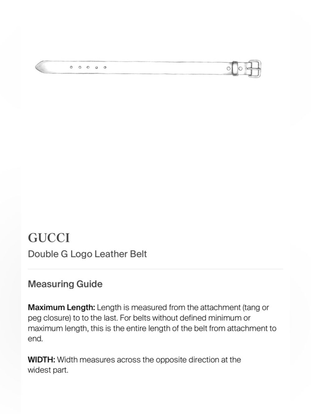 New Authentic Gucci Double G Leather Belt - Picture 8 of 9